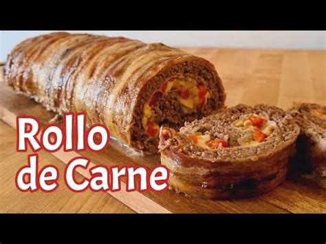 ROLLO DE CARNE MOLIDA RELLENO Y ENVUELTO EN TOCINO Rollo De Carne