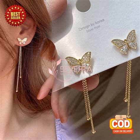 Jual Anting Kupu Gaya Rumbai Wanita Dewasa Aksesoris Perempuan Korea