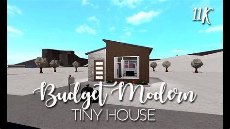 ROBLOX Bloxburg Budget Tiny Modern House NO GAMEPASSES YouTube