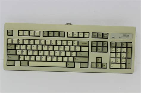 Compaq 160648 101 Spacesaver Ps2 Keyboard Rt101 160650 101 Yellowed Ebay