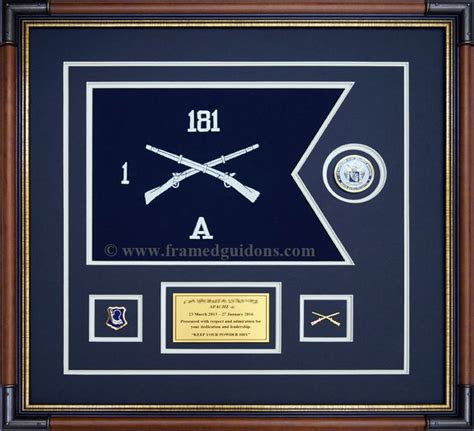 Gallery Framed Guidon Examples Framed Guidons Military Shadow Box Framed Flag Gallery Frame