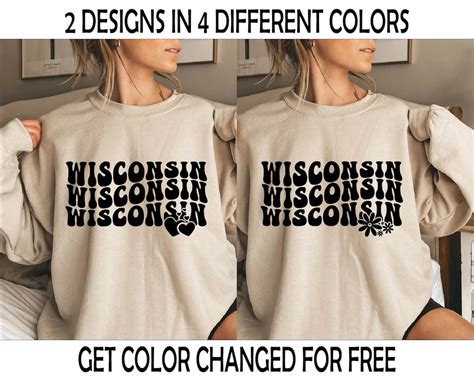 Wisconsin Svg File Wisconsin Retro Svg Wisconsin Wavy Svg Wisconsin