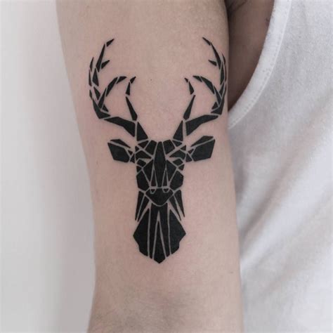 Stag Tattoo Stag Tattoo Design Geometric Tattoo Design Tattoo Designs