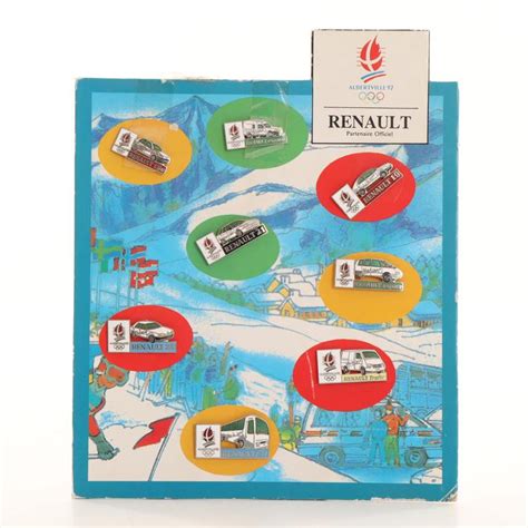 Plaque Collector De 8 Pin S Renault Jeux Olympiques Albertville 92