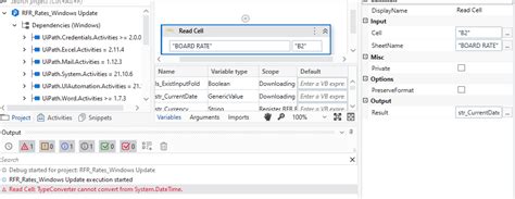 Read Cell Typeconverter Cannot Convert From System Datatime