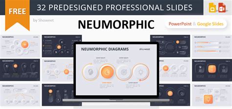 Neumorphic Diagrams For Powerpoint And Google Slides Showeet