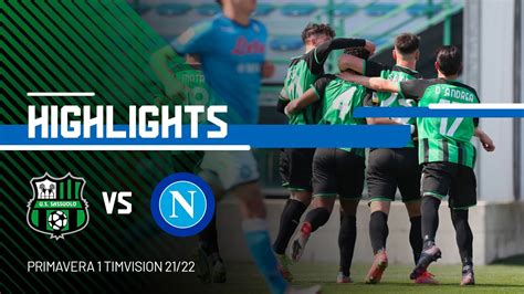 Primavera 1 Timvision Sassuolo Napoli 1 1 Highlights Youtube