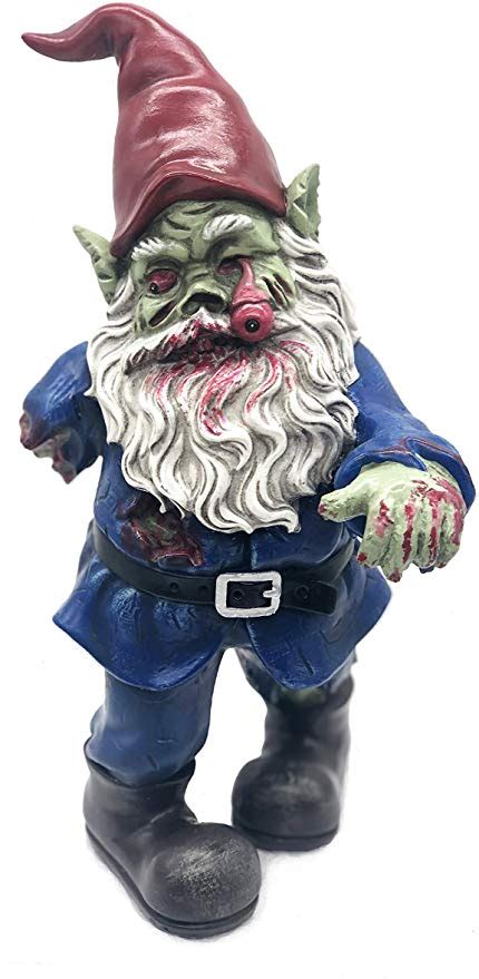 Ficiti Zombie Gnome Evil Gnome Scary Gnome Walking Dead