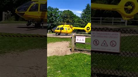 Suffolk Air Ambulance Landing At The West Suffolk Hospital Youtube