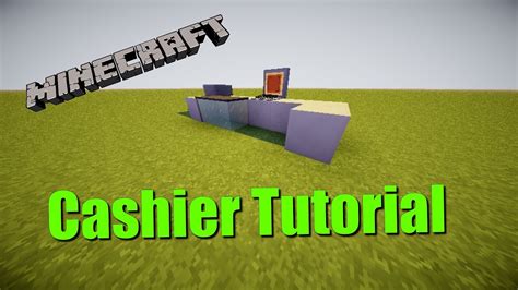 How To Make A Cashier In Minecraft Youtube