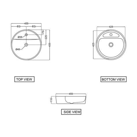 Jaquar Jdr Thin Rim Table Top Basin White Jds Wht