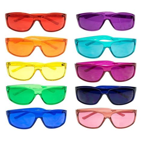 Color Therapy Glasses In A Set Of 10