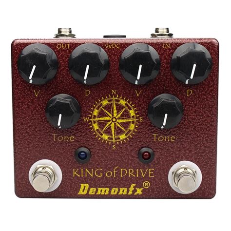 Demonfx King Of Tone Overdrive Stomp Anal Gico Man Effect Guitar Pedal