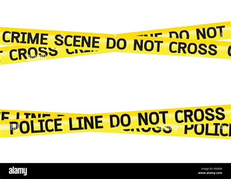 Crime Scene Danger Tapes Illustration Stock Vector Image And Art Alamy