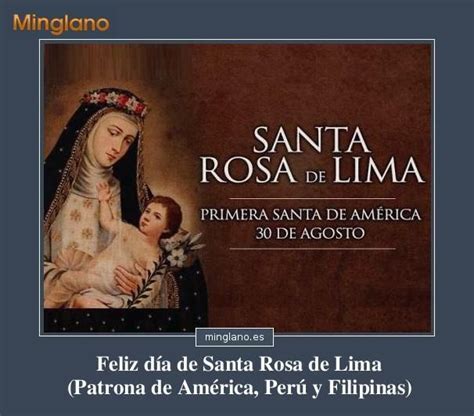 Frases para el día de Santa Rosa de Lima Dia de santa rosa Santa