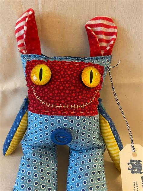 Cuddle Monsters Hand Stitched Monster Rag Doll Etsy