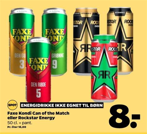 Rockstar Energidrik Tilbud Hos Netto