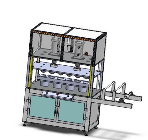 N95杯型口罩成型机图纸3d模型下载三维模型solidworks模型 制造云 产品模型