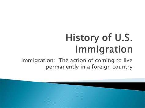 Immigration Notes History Of U S Immigration