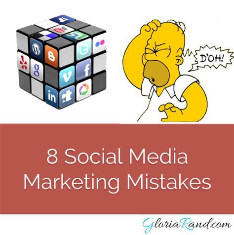 Common Social Media Marketing Mistakes Infographic Gloria Rand