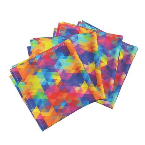 Abstract bright colored Dinner Napkins | Spoonflower | Dinner napkins ...