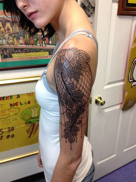 Lace Sleeve Tattoos For Women