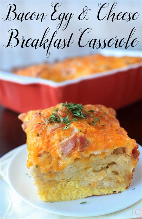 Bacon Egg and Cheese Casserole - Savor + Savvy