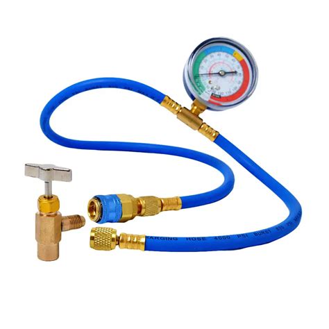 R134a Car Ac Refrigerant Charge Hose Kit Recharge Hose With Gaugeac 12 Recharge Measuring Kit