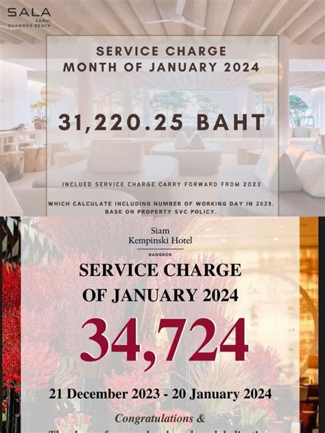 รีวิวงานโรงแรม ฤดูกาล Service Charge อู้ฟู่💰🤑 แกลเลอรีที่โพสต์โดย