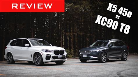 Comparison Review 2021 BMW X5 45e XDrive Vs 2021 Volvo XC90 T8