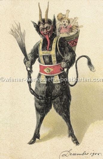 Krampus 1905 Wiener Werkstätte Postkarten