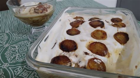 Sobremesa Banana Caramelizada Sweet With Banana Postre Con Banana