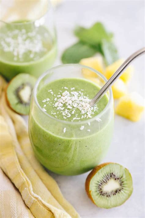 Tropical Kiwi Smoothie - The Healthy Maven