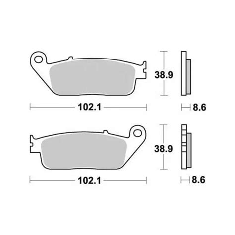 PLAQUETTE DE FREIN Tecnium Pour Moto Yamaha 125 WR R 2009 2016 AV Neuf