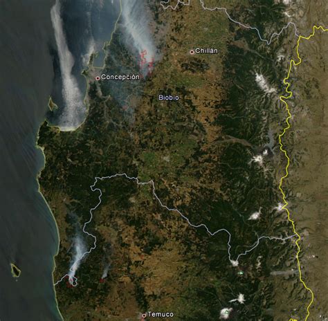 Blog Ide Chile Imágenes Satelitales De Los Incendios De Las Regiones