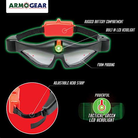 ArmoGear Night Vision Goggles for Kids | Spy Gear Gadgets | Kids Camping Gear Spy Glasses with ...