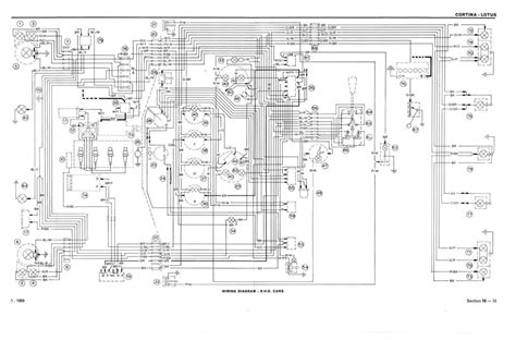 Full A3 Fold Out Wiring Diagrams Mk2 Lotus Cortina Free Uk Pandp