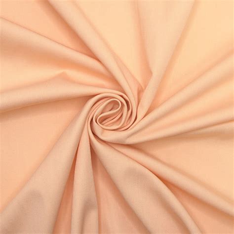 Poly Cotton Gabardine Peach Frappe Sample Gala Fabrics