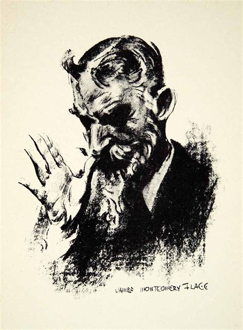 1951 Print George Bernard Shaw James Montgomery Flagg Caricature