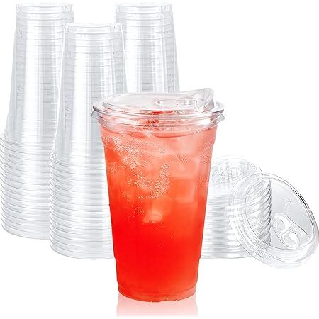 Amazon Comfy Package 50 Sets 20 Oz Crystal Clear Plastic Cups