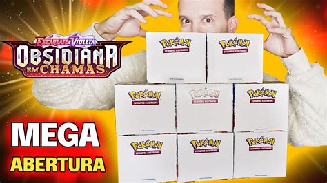 ABRINDO 8 BOOSTER BOX DE OBSIDIANA EM CHAMAS NOVA SAGA CAPITÃO