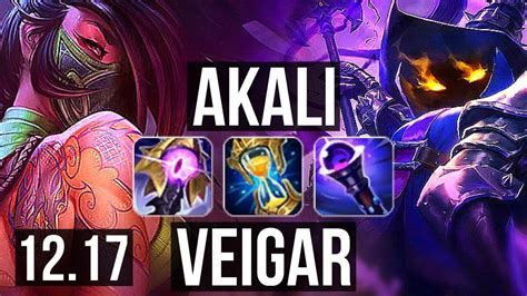 Akali Vs Veigar Mid Quadra 16m Mastery 724 300 Games Euw