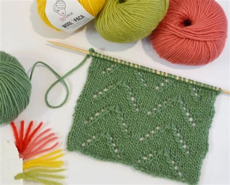 Chevron Lace Stitch Knitting Tutorial Bettaknit