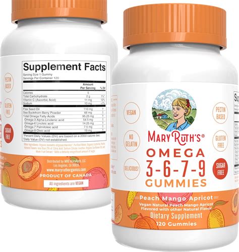 Vegan Omega 3 6 7 9 Gummies By Maryruths Up India Ubuy