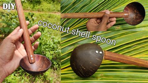 Coconut Shell Spoon Making At Home DIY Coconut Shell Spoon YouTube