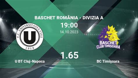 U BT Cluj Napoca Vs BC Timisoara Ponturi Pariuri Baschet