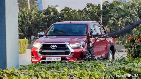 Toyota Hilux Spied During TVC Shoot In Gurgaon - India Launch Jan 2022