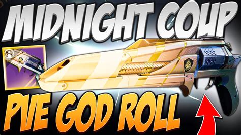 Midnight Coup Pve God Roll Destiny Into The Light Youtube