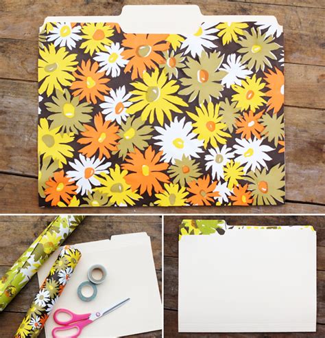 Retro Floral File Folders A Beautiful Mess