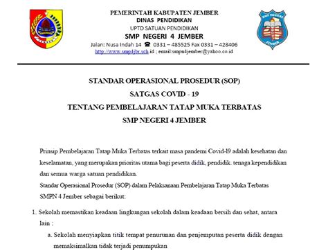 Detail Contoh Sop Sekolah Koleksi Nomer 24